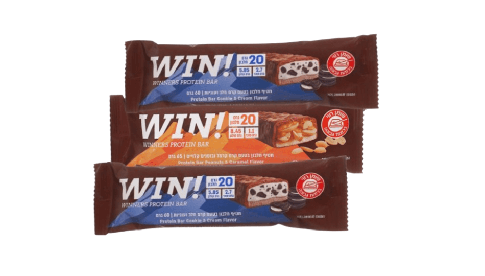 3 חטיפי חלבון WIN