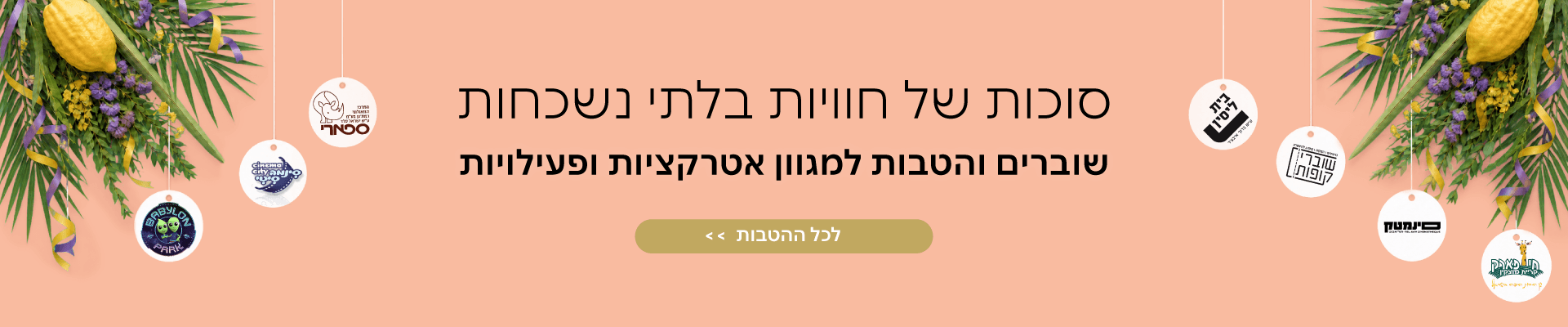 הטבות ושוברים לאטרקציות 