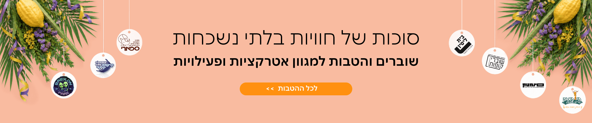 הטבות ושוברים לאטרקציות 