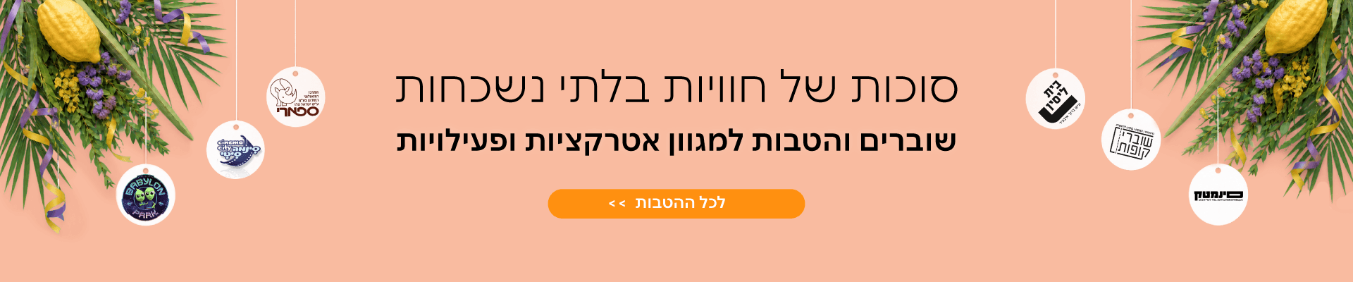 הטבות ושוברים לאטרקציות 
