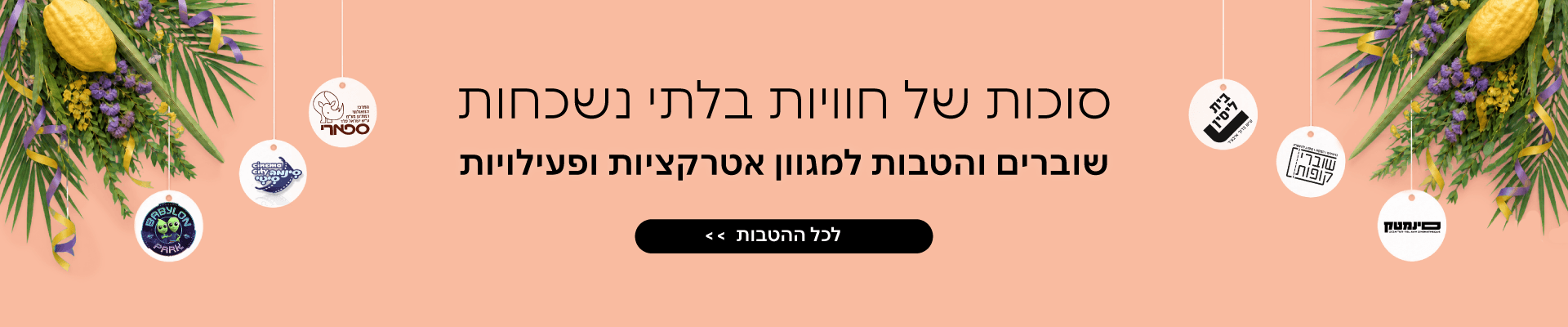 הטבות ושוברים לאטרקציות 